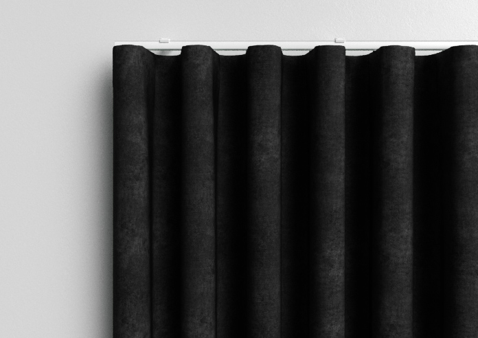 Florence Faux Suede, Classic Black - Made to Measure Curtains - Image 14